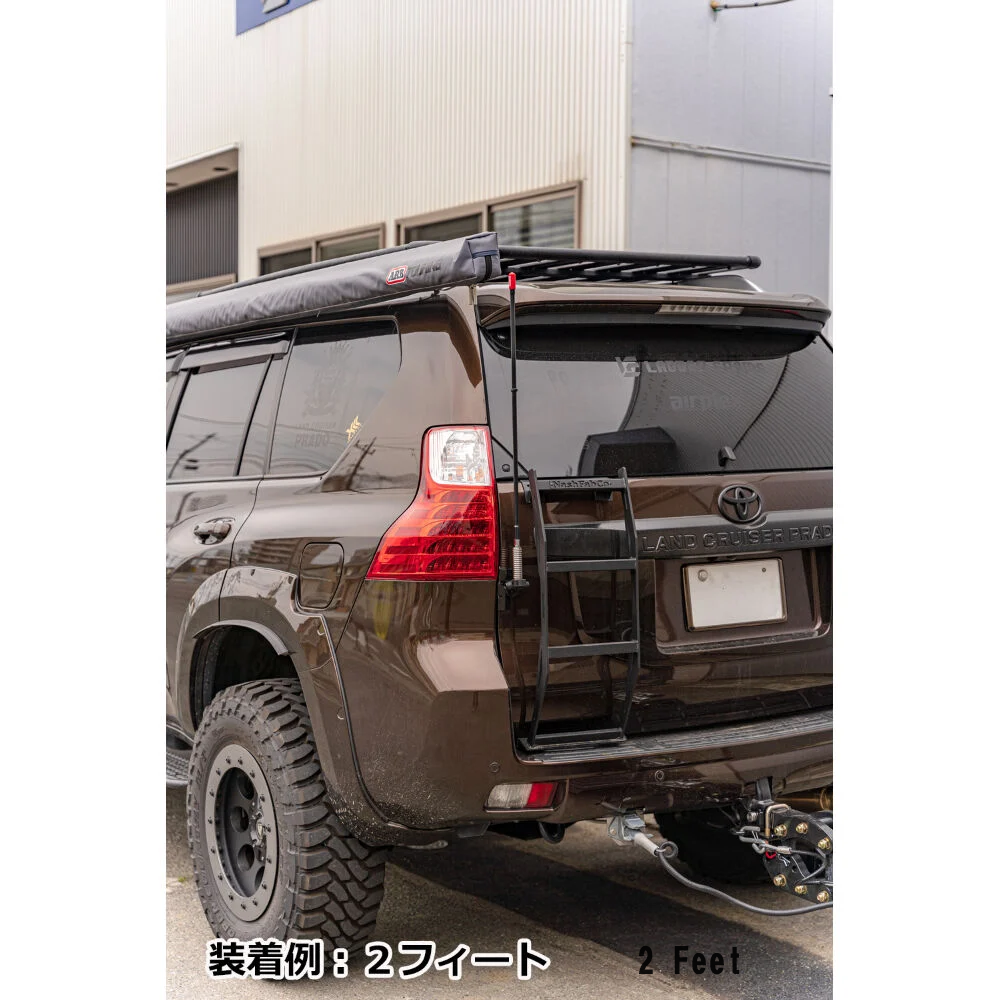 Ladder Frame FIRESTIK Flagpole Antenna Black Pole Flag Spring 2ft 60cm