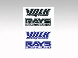 VOLK RACING TE37 Blue Repair Sticker