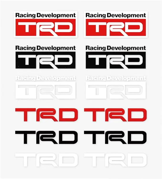 TOYOTA TRD Mini Sticker Set