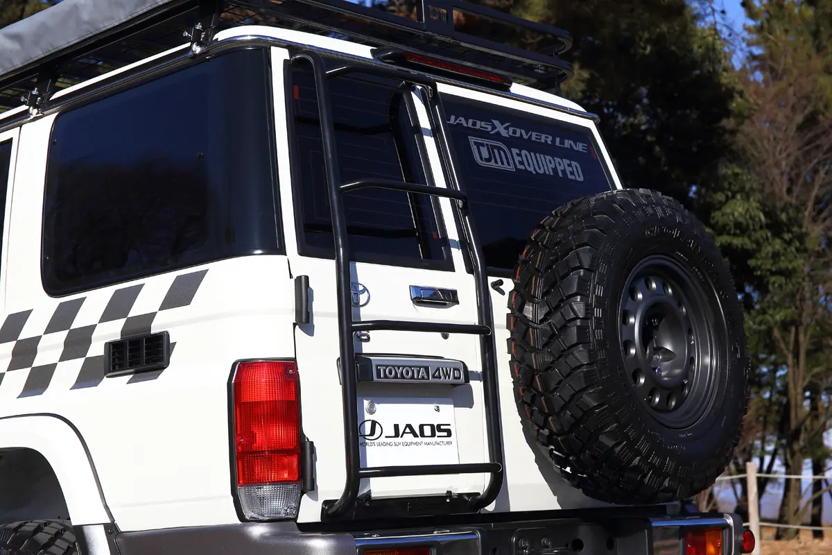 JAOS Rear Ladder II Black  for Landcruiser 70 2023~