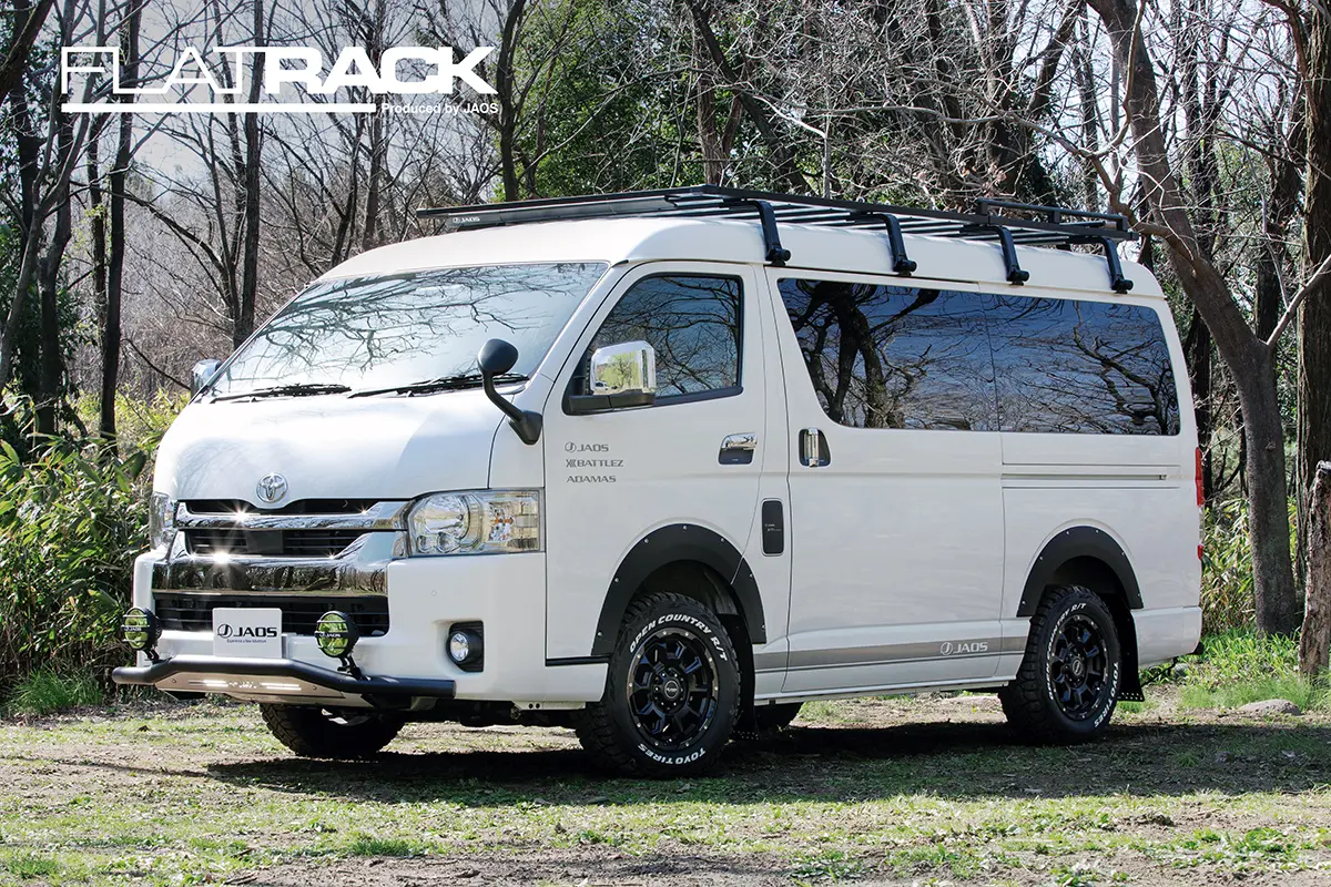 JAOS Flat Rack 1470×2950 High Roof for Hiace 200 Series