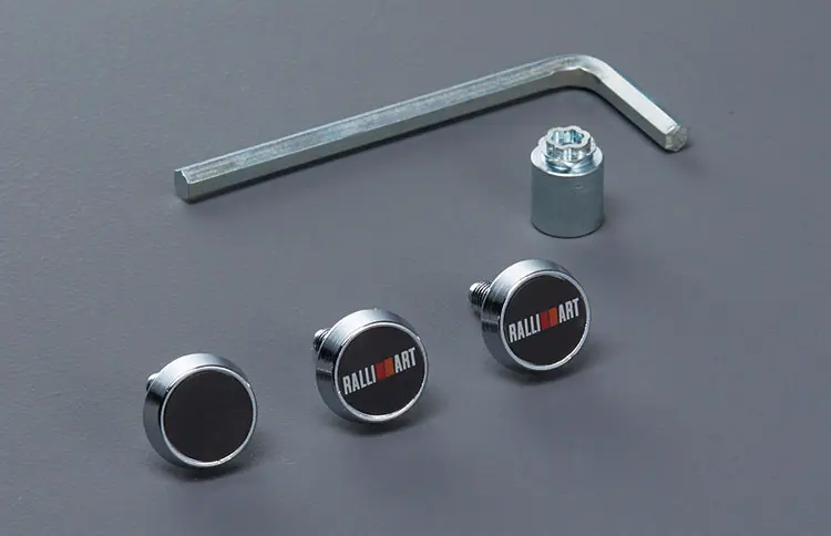 RALLIART License Plate Lock Bolt for Mitsubishi DELICA D:5