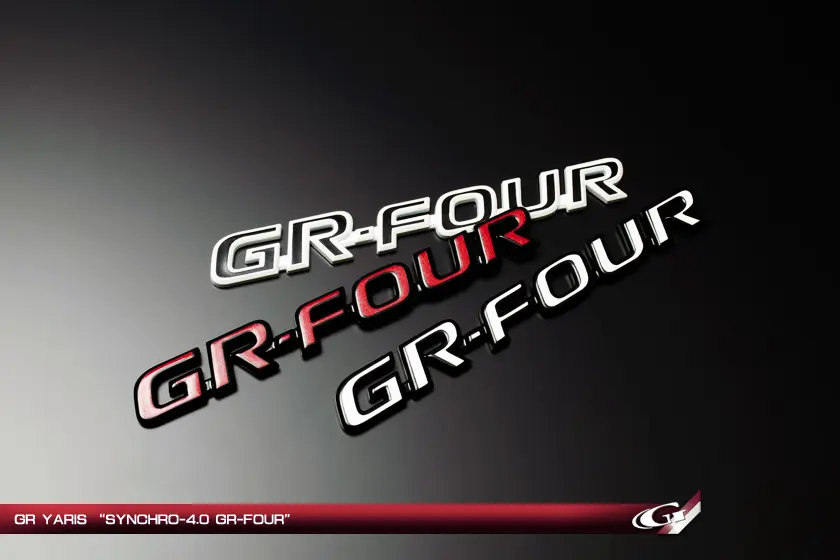 GRAZIO SYNCHRO 4.0 "GR-FOUR" Emblem for Toyota GR Yaris