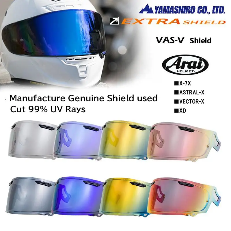 YAMASHIRO EXTRA VAS-V Shield for ARAI RX-7X, ASTRAL-X, VECTOR-X, RAPIDE-NEO, ASTRO-GX