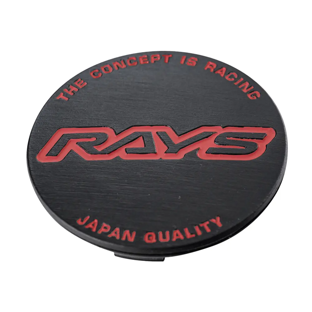 RAYS No.107 GENERAL CAP V4 BK Hairline/RD