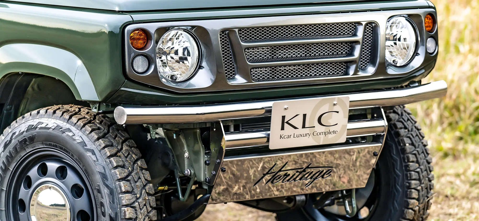 KLC TRADITIONAL BUMPER 64 FRONT MIRROR for JIMNY JB64