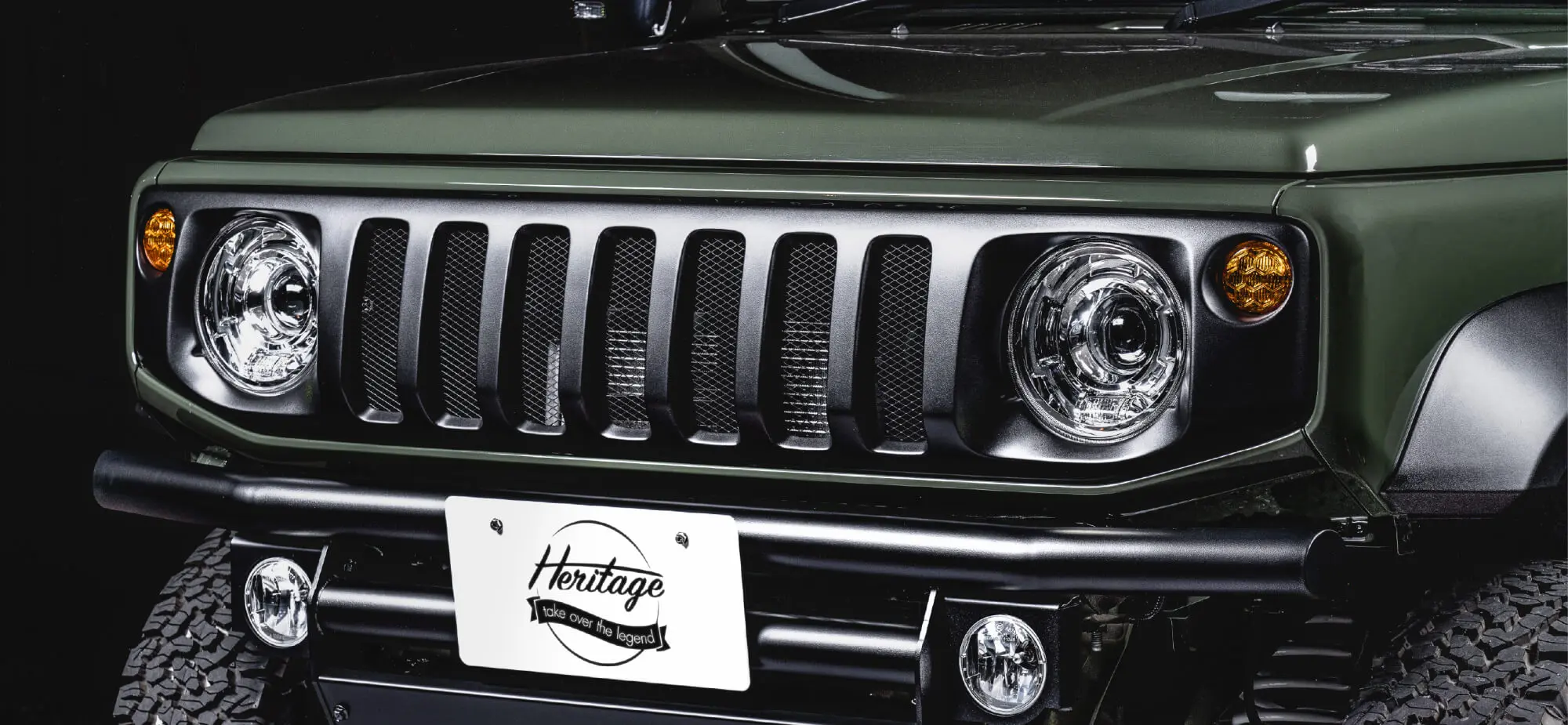HERITAGE KLC FACE GRILLE NANAKETSU for JIMNY JB64/JB74