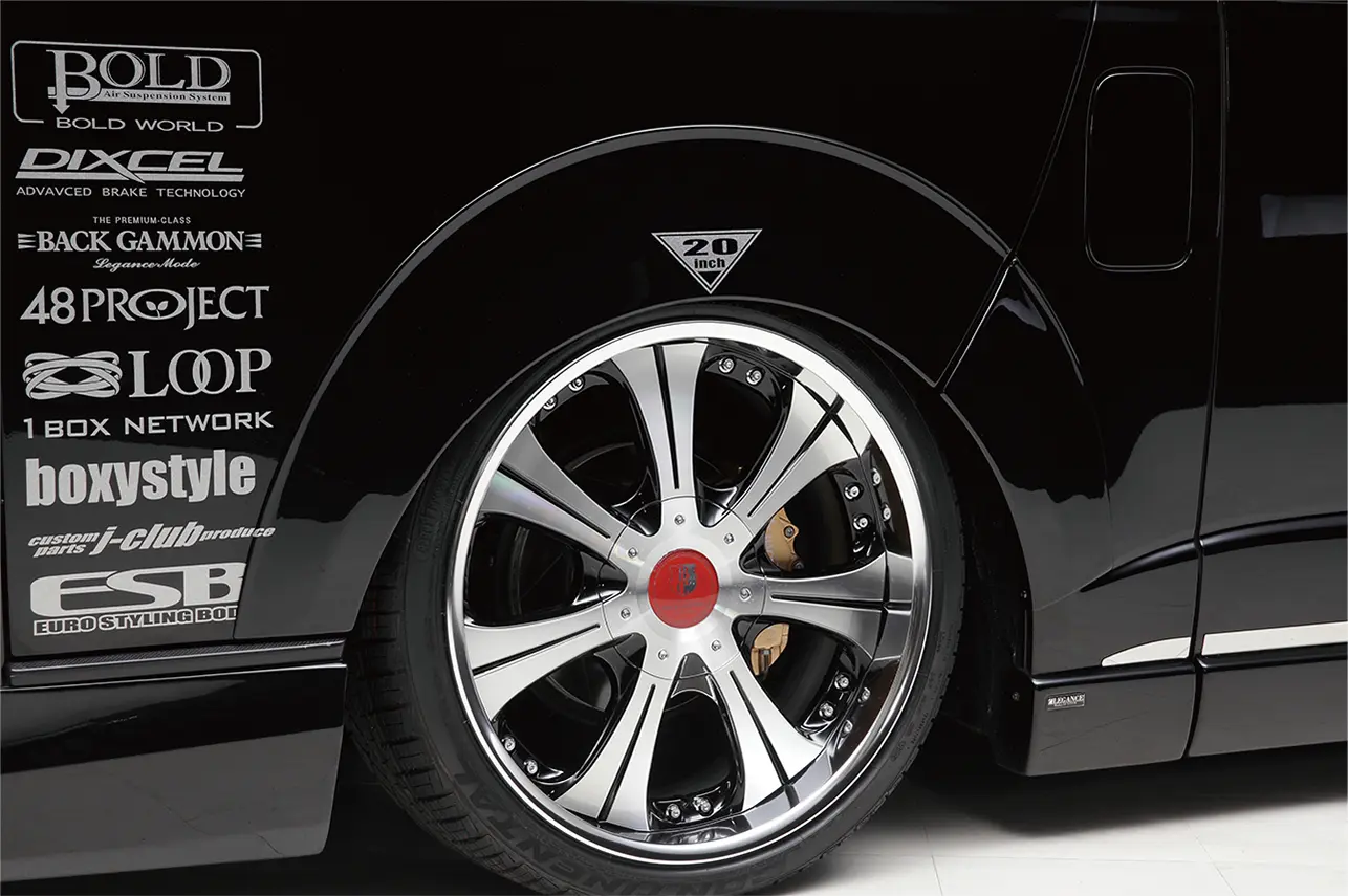 LEGANCE ABS 25mm Doen Over fender Version III for Hiace 1~7 Type