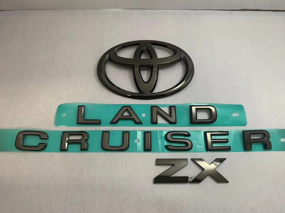 Color Plated Genuine Emblem Set for Landcruiser 300