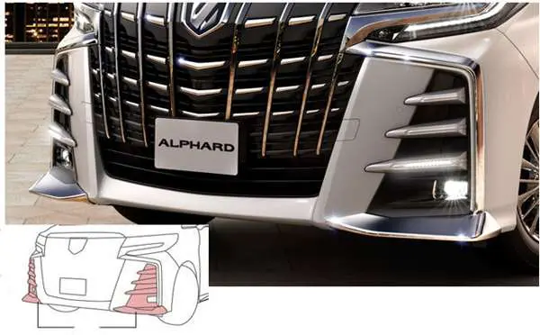 Toyota Genuine Front Garnish for Toyota Alphard 2017~2023