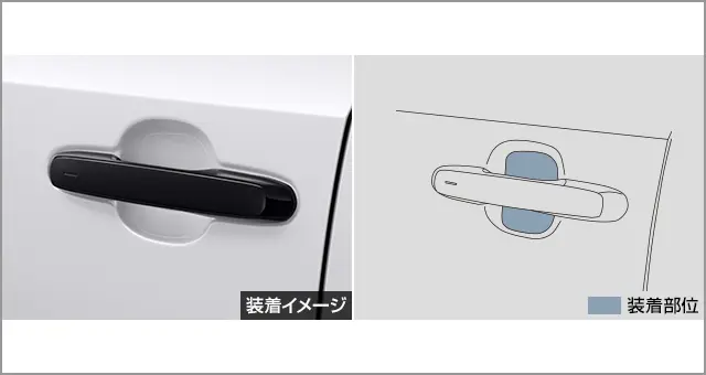 Toyota Genuine Door Handle Protection Film for Landcruiser 250