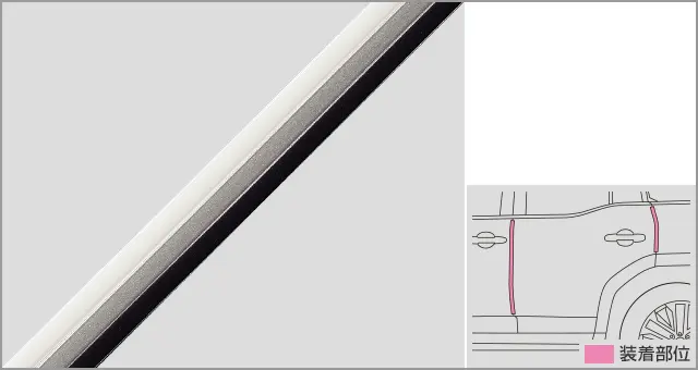 Toyota Genuine Door Edge Protector for Landcruiser 250