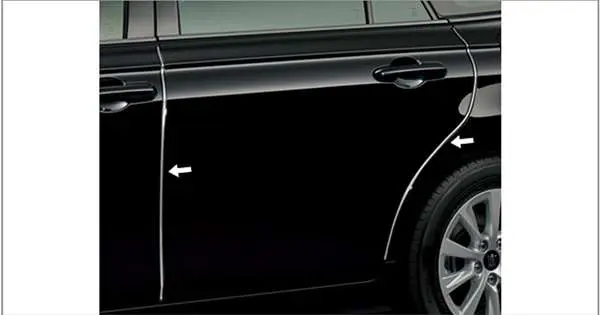 Toyota Genuine Stainless Steel Door Edge Protector for Crown 2018~