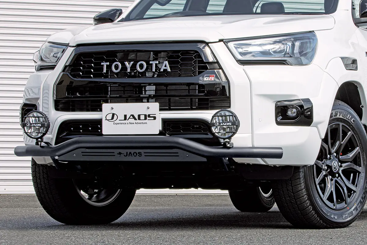 JAOS Front Skid Bar Black/Black Hilux 125 Series Z "GR SPORT"