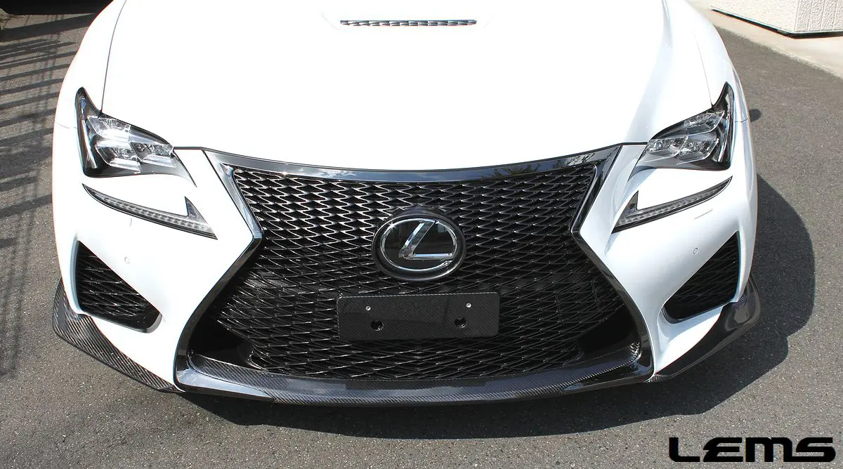 LEMS RCF Dry Carbon Front Spoiler Version 1 for Lexus RC F