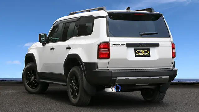 GANADOR Oval Titanium Tail Muffler for LC250 VX Gasoline GVS-061BL