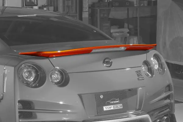 TOPSECRET Flat Type Rear Spoiler for R35 GT-R