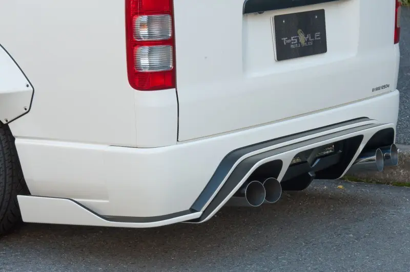 T-STYLE WORKS REAR BUMP & DIFFUSER for Toyota HIACE Type 3 & 4
