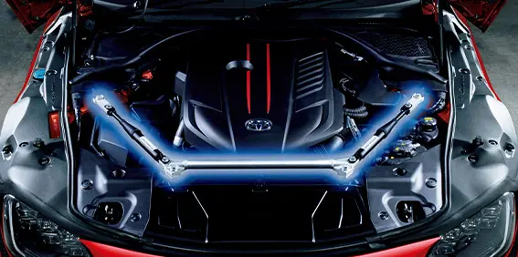 TRD GR “Performance Damper ®”+ Brace Set for Toyota GR Supra RZ