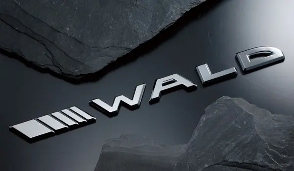 WALD CHROME SEPERATE SLASH EMBLEM