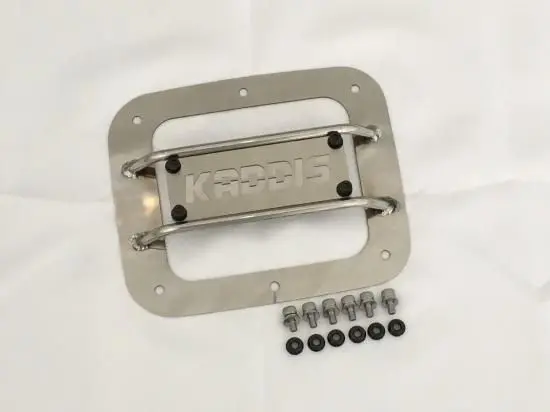 KADDIS Stainless Steel Fuel Lid Protector for Mitsubishi Delica D:5 (Late Model)