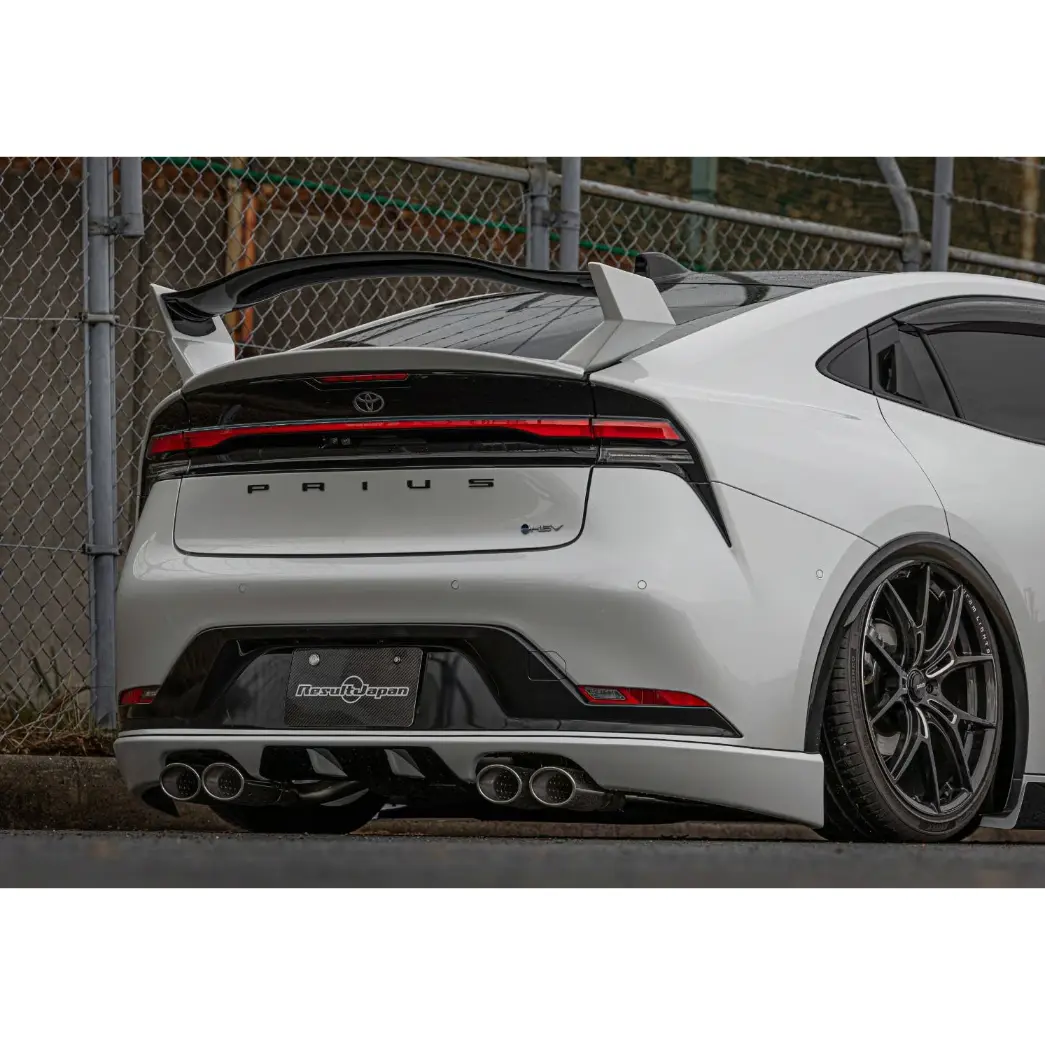 RESULT JAPAN FRONT LIP &AMP; REAR HALF SPOILER SET FOR TOYOTA PRIUS 60 SERIES