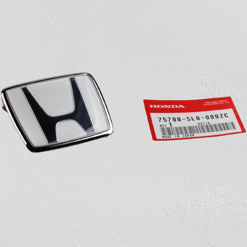 Honda Genuine White Emblem 75700-SL0-000ZC