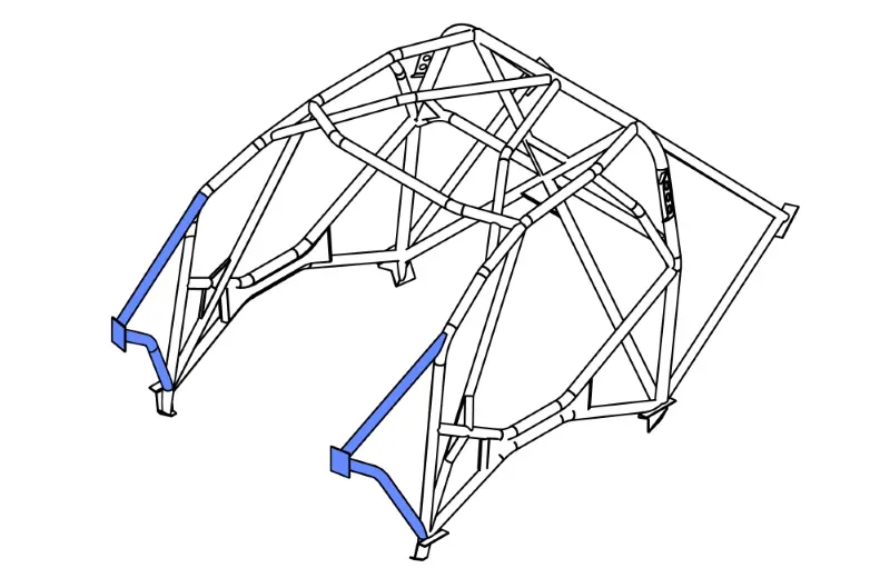 CUSCO SAFETY21 ASN Roll Cage VO Reinforcement Bars FOR TOYOTA GR YARIS GEN1/GEN2