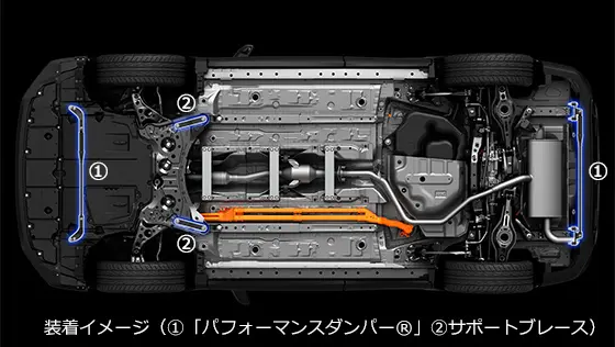 TRD GR PERFORMNCE DAMPER & SUPPORT BRACE SET FOR COROLLA CROSS GR SPORT 2025