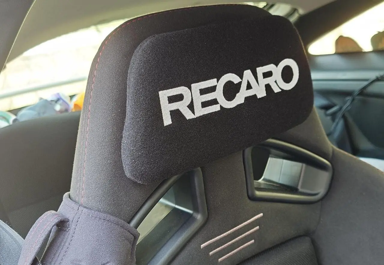 RECARO VELOUR SEAT HEAD PAD