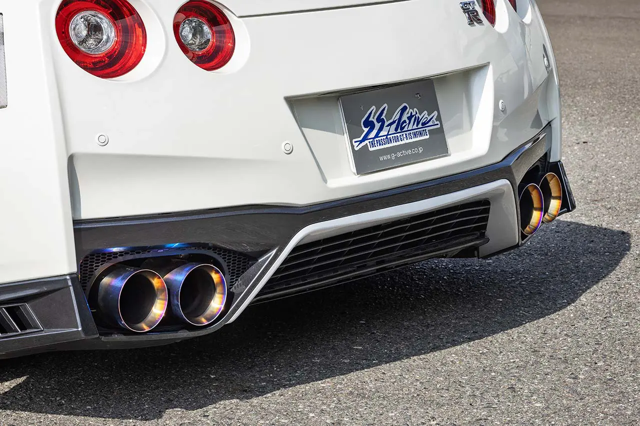 GARAGE ACTIVE (SS-ACTIVE) TITANIUM MUFFLER FOR NISSAN R35 GT-R