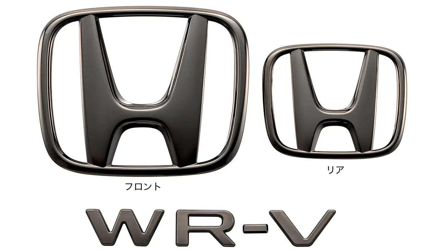 HONDA GENUINE BLACK EMBLEM SET FOR WR-V