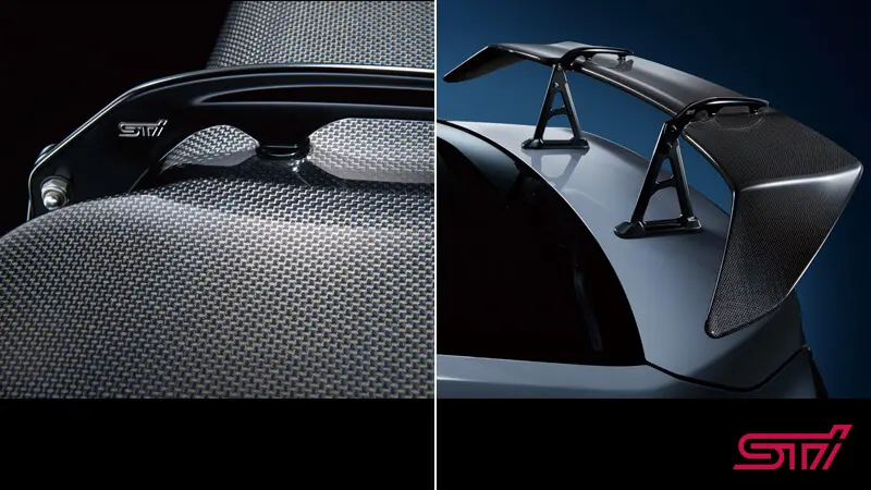 SUBARU GENUINE DRY CARBON REAR SPOILER FOR WRX S4