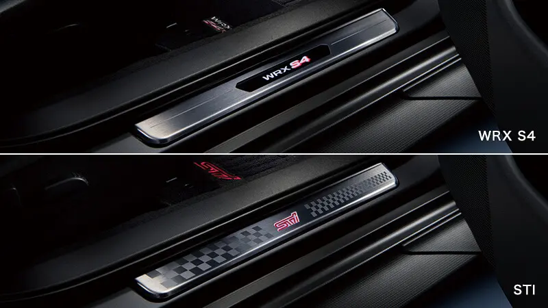 SUBARU GENUINE LED SIDE SILL PLATES FOR WRX S4