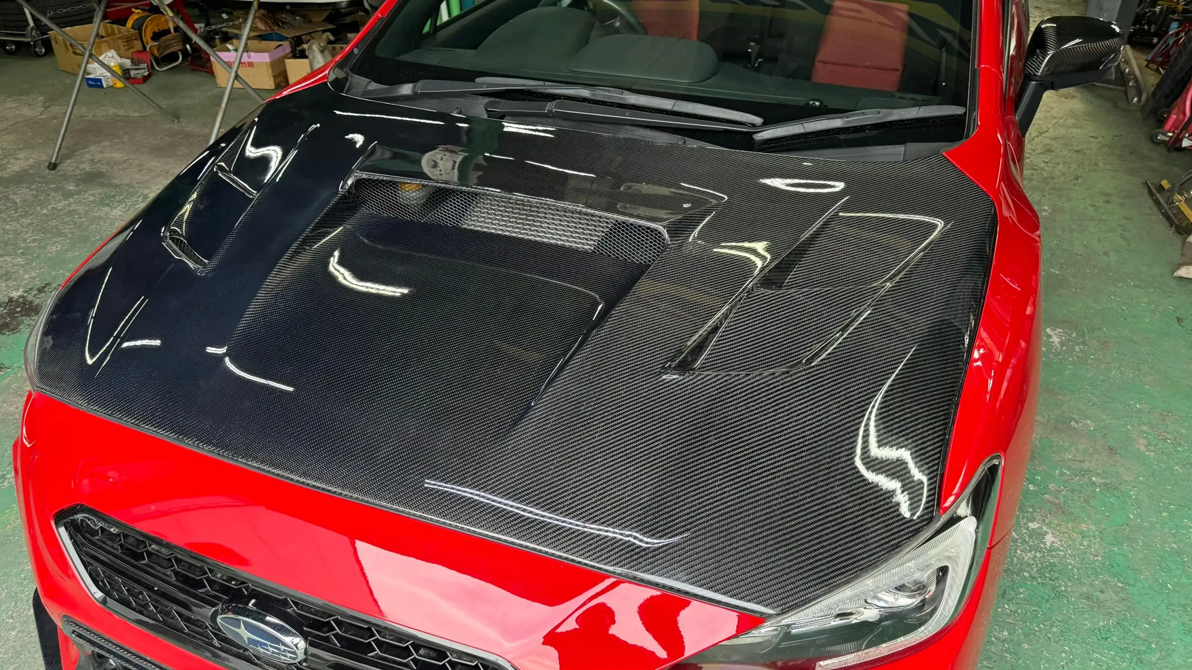 KONDO-ENGINEERING TAKUMI PROJECT FRP BONNET [MIYABI] VERSION II FOR SUBARU WRX STI / WRX S4 / LEVORG