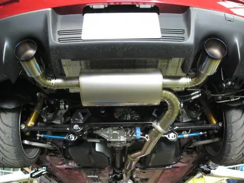 UNLIMITED WORKS 80mm FULL TITANIUM EXHAUST SYSTEM FOR LANCER EVOLUTION X