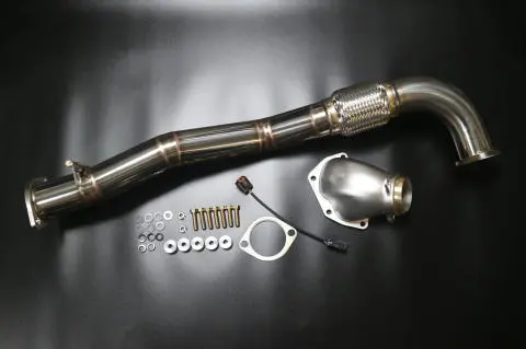 UNLIMITED WORKS SUPER OUTLET SET WITH A/F GAUGE MOUNTING BOSS FOR LANCER EVOLUTION VII–IX (CT9A)