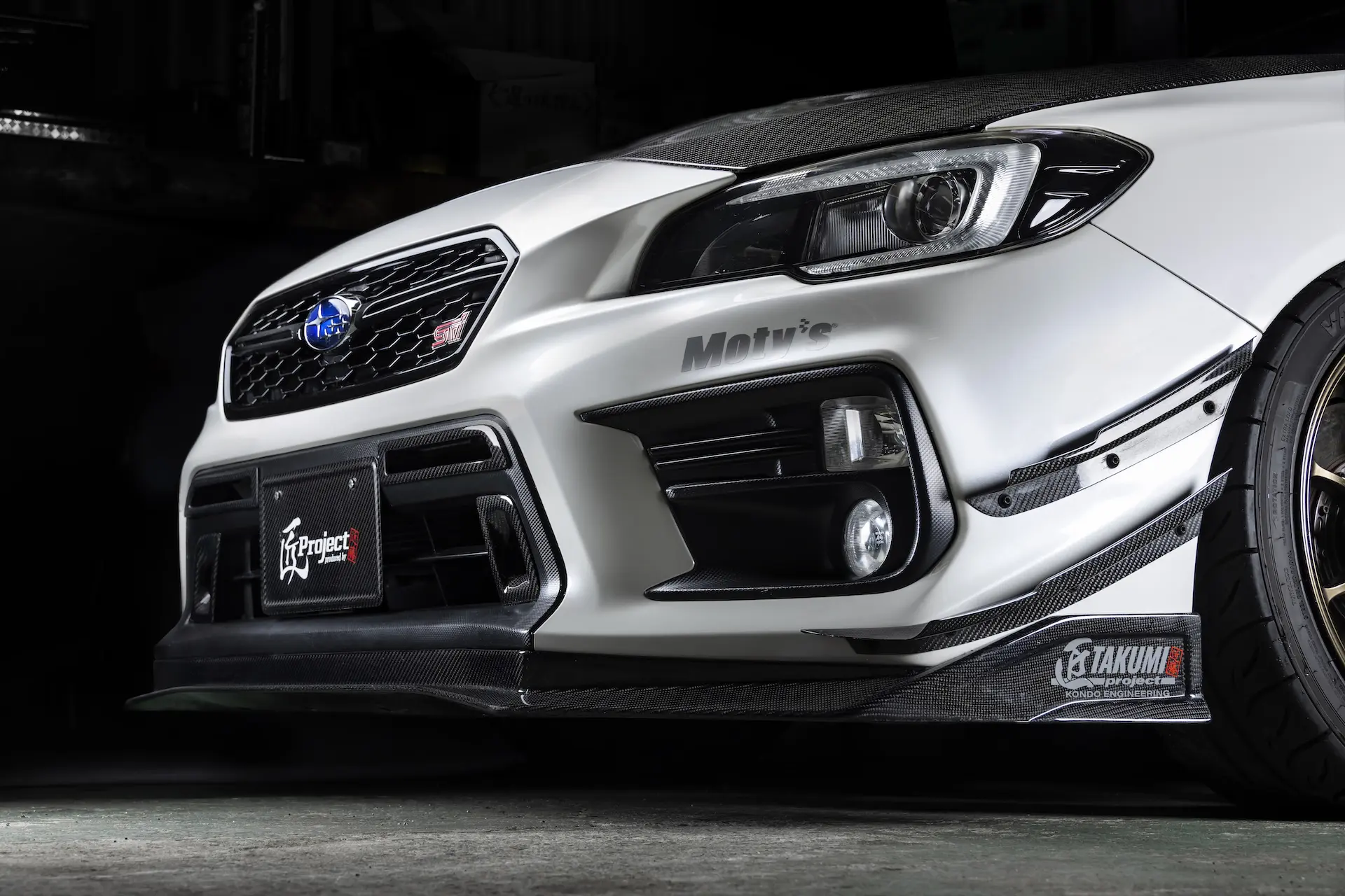 KONDO-ENGINEERING TAKUMI PROJECT FRP LIP SPOILER (STREET SPEC) FOR SUBARU WRX STI / S4 LATE MODEL