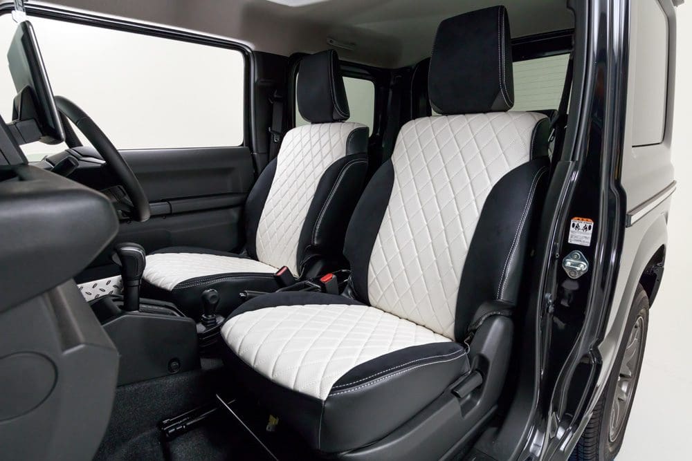 DAMD "little G" White Seat Covers for Suzuki Jimny SIERRA