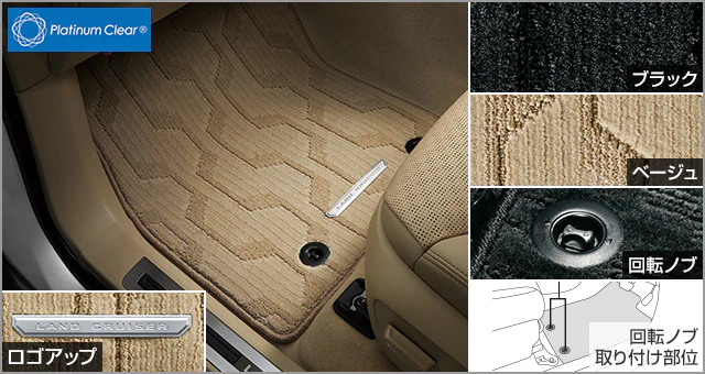 Toyota Genuine Excellent Type Floor Mats for Land Cruiser 300