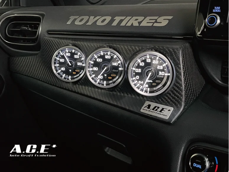 ACE TRIPLE CARBON METER PANEL MATTE COAT FOR GR YARIS