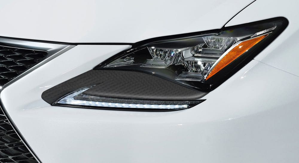 LX-MODE Carbon Headlamp Under Garnish for LEXUS RC F SPORT