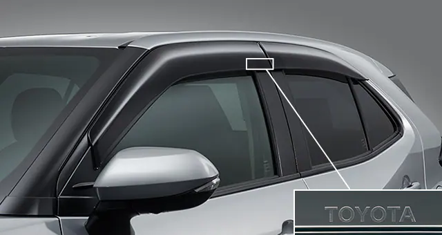 Toyota Genuine RV Wide Side Visor for Toyota Yaris Cross