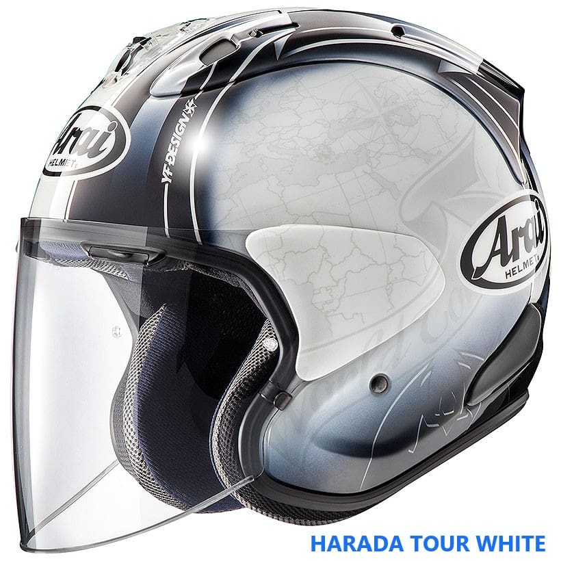ARAI OPEN FACE VZ-RAM HARADA TOUR WHITE HELMET