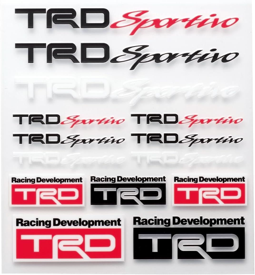 TOYOTA TRD SPORTIVO MINI STICKER SET B 08231-SP182