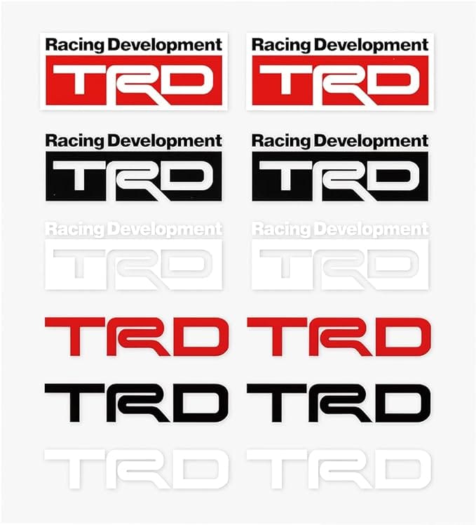 TOYOTA TRD Mini Sticker Set