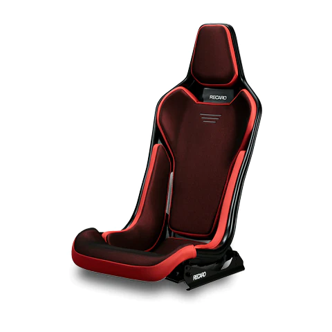 RECARO RCS BLACK SHELL RED SEAT 81-087.20.617-0