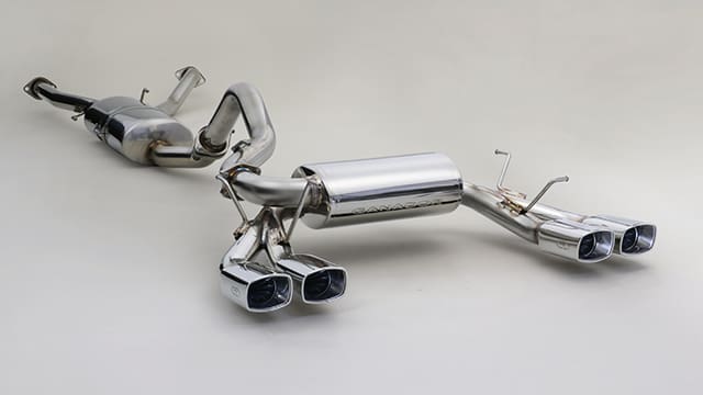 GANADOR Ultimate Power Tune Double Square Muffler for Modellista LC300 ZX Gasoline