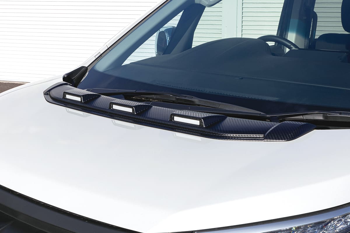 JAOS Bonnet Deflector Matte Black Delica D:5