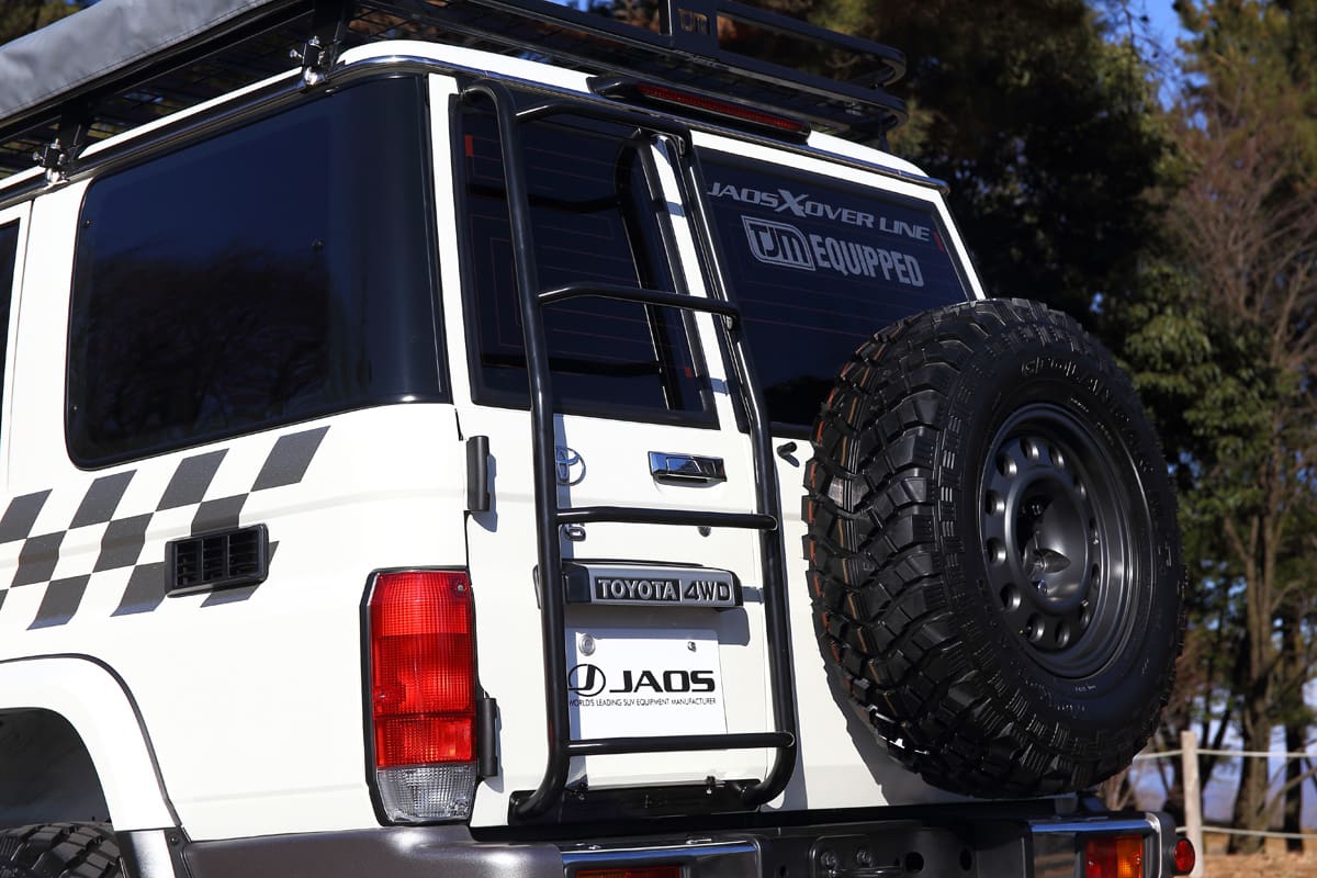JAOS Rear Ladder II Black  for Landcruiser 70 2023~